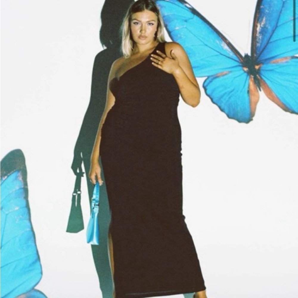 Princess Polly Sparkly Maxi Dress with cutout